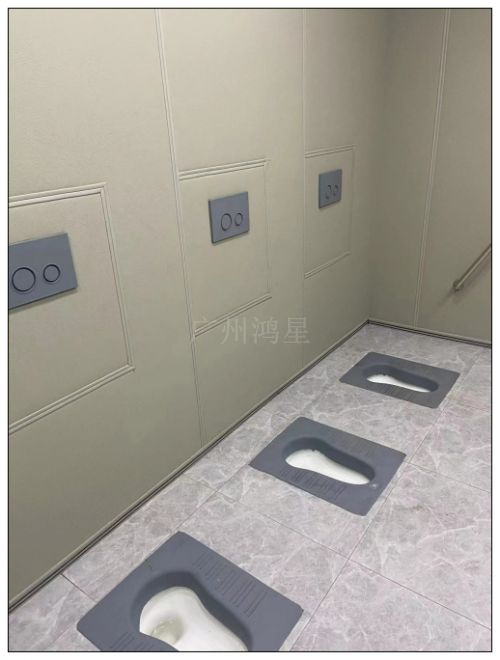 留置室是防撞马桶洗手台，硅胶卫浴洁具